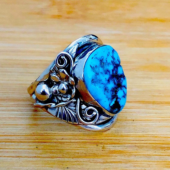 Jewelry - $98 Native American Southwest Artisan Estate Turquoise Ring Sterling Silver